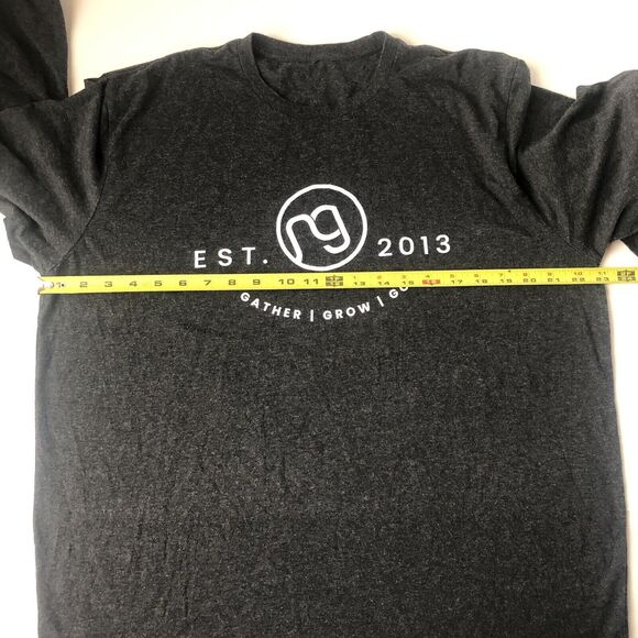 Gather Grow Go Tee Shirt Black Heather Size L/XL - Picture 6 of 9